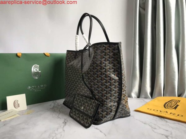 Replica Goyard GMLCG09TY09P Anjou GM Bag Black with Brown 5