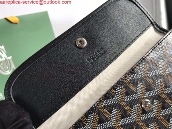 Replica Goyard GMLCG09TY09P Anjou GM Bag Black with Brown 9