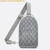 Replica Dior Mini Rider Sling Bag In Black CD Diamond Canvas