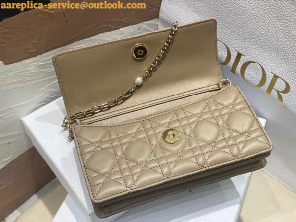 Replica Dior Miss Dior Mini Bag In Beige Cannage Lambskin 5