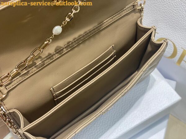 Replica Dior Miss Dior Mini Bag In Beige Cannage Lambskin 6