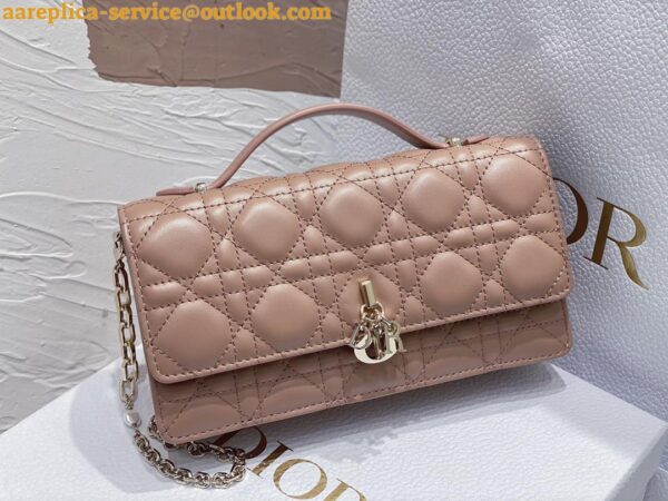 Replica Dior Miss Dior Mini Bag In Poudre Cannage Lambskin 4