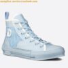 Replica Dior Men's B23 High-top Sneakers In Gradient Blue Oblique Canvas