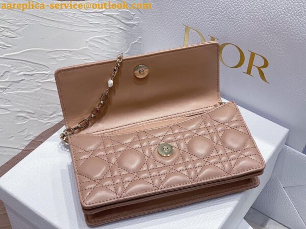 Replica Dior Miss Dior Mini Bag In Poudre Cannage Lambskin 8