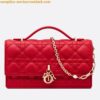 Replica Dior Miss Dior Mini Bag In White Cannage Lambskin 2