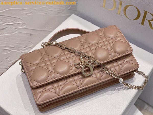 Replica Dior Miss Dior Mini Bag In Poudre Cannage Lambskin 9