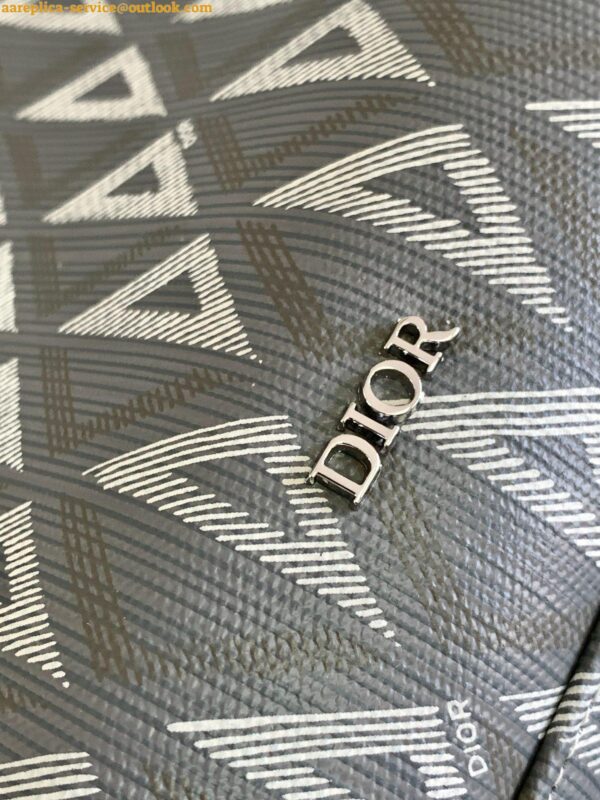 Replica Dior Safari Tote Bag in Grey CD Diamond Canvas 8