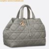 Replica Dior Toujours Large Bag in Brown Macrocannage Calfskin