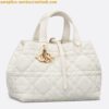 Replica Dior Toujours Medium Bag in Beige Macrocannage Calfskin 2