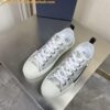 Replica Dior Men's B23 Low-top Sneakers In White and Blue Oblique Canvas 2