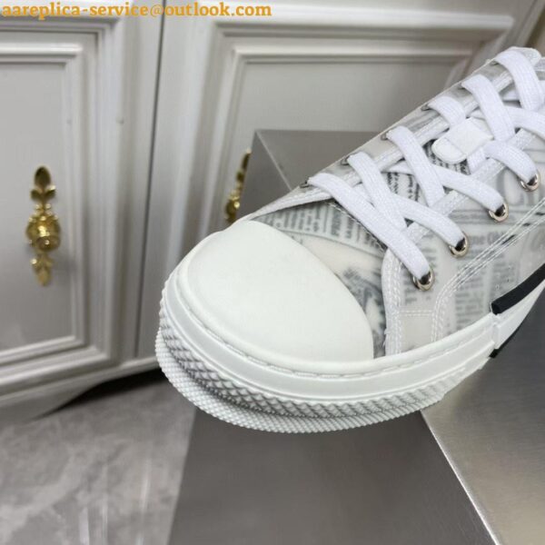 Replica Dior Men's B23 Low-top Sneakers In Canvas with Arsham Motif 6