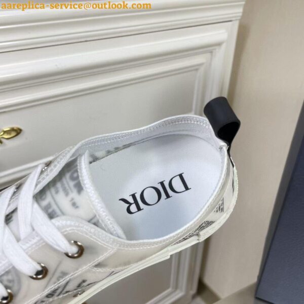 Replica Dior Men's B23 Low-top Sneakers In Canvas with Arsham Motif 9