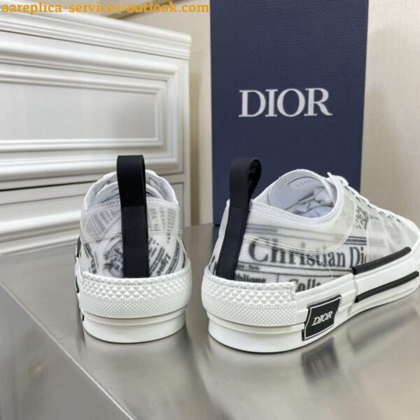 Replica Dior Men's B23 Low-top Sneakers In Canvas with Arsham Motif 20