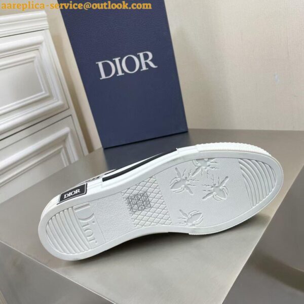 Replica Dior Men's B23 Low-top Sneakers In Canvas with Arsham Motif 21