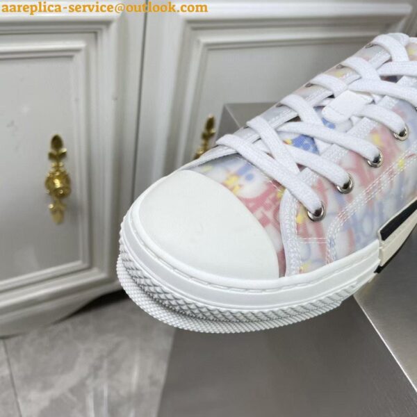 Replica Dior Men's B23 Low-top Sneakers In Multicolor Oblique Canvas 23