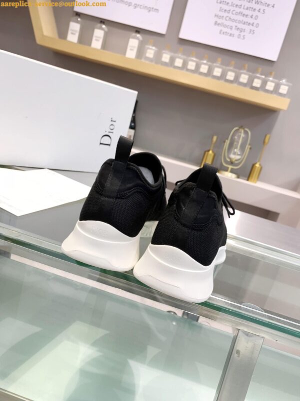 Replica Dior Men's B25 Sneakers in Black Neoprene and Mesh 3