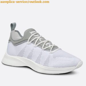 Replica Dior Men's B25 Sneakers in White Neoprene and Mesh 2