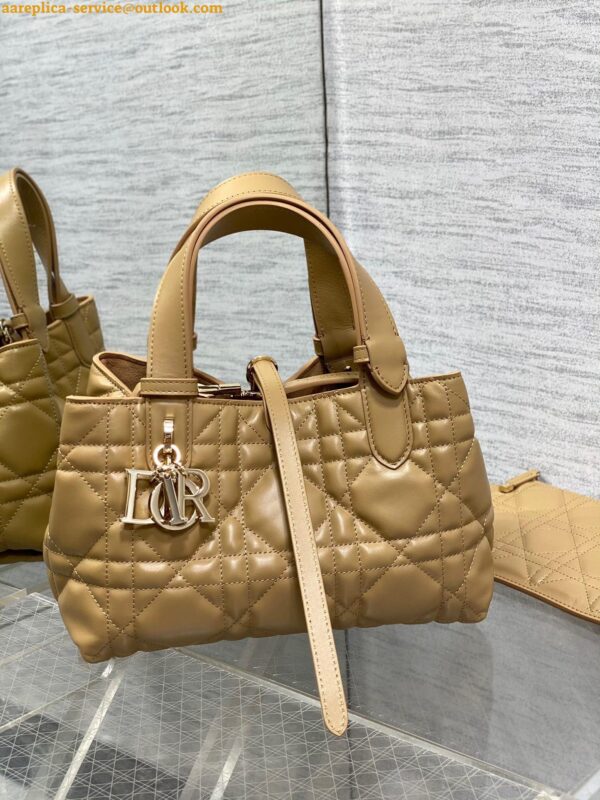 Replica Dior Toujours Small Bag in Tan Macrocannage Calfskin 5