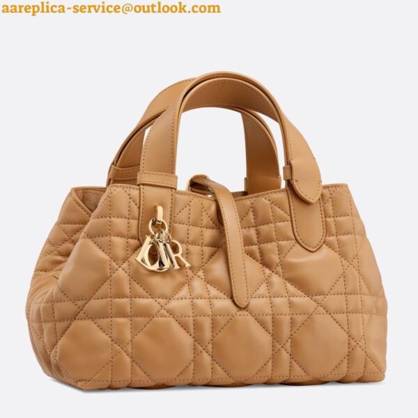 Replica Dior Toujours Small Bag in Tan Macrocannage Calfskin 7