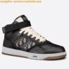 Replica Dior Men's B25 Sneakers in White Neoprene and Mesh