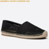 Replica Dior Granville Espadrilles In Blue Oblique Embroidered Cotton 2