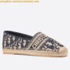 Replica Dior Granville Espadrilles In Brown Embossed Lambskin 2