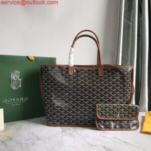 Replica Goyard GMLTY01CL03P Saint Louis GM Bag Black with Brown