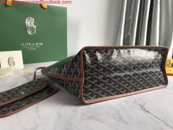 Replica Goyard GMLTY01CL03P Saint Louis GM Bag Black with Brown 4