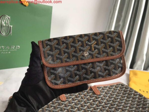 Replica Goyard GMLTY01CL03P Saint Louis GM Bag Black with Brown 7