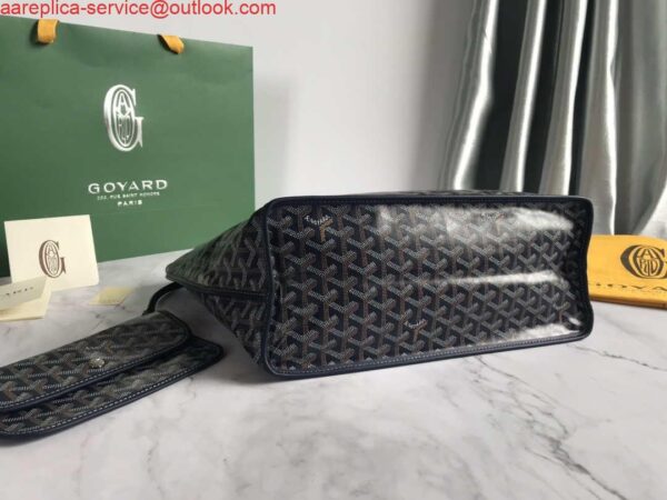 Replica Goyard GMLTY01CL03P Saint Louis GM Bag Brown with Navy Blue 6