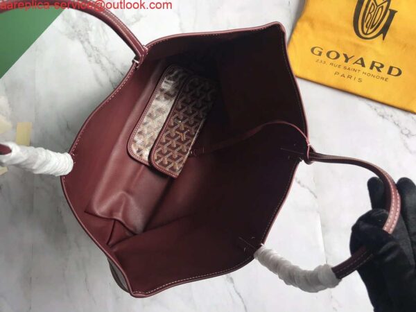 Replica Goyard GMLTY01CL03P Saint Louis GM Bag Wine Red 9