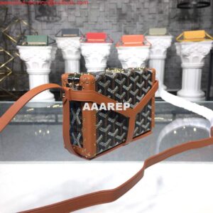 Replica Goyard MINA08PMLTY01CL01P Minaudière Trunk Bag Brown 2