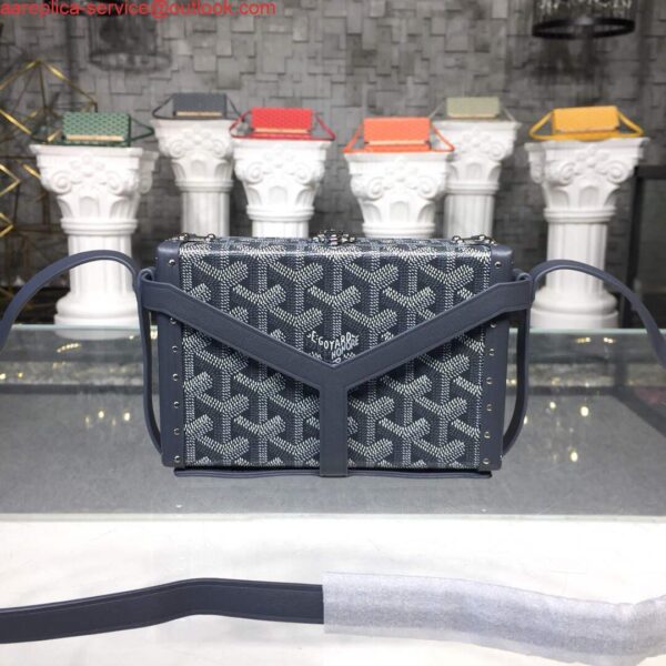 Replica Goyard MINA08PMLTY01CL01P Minaudière Trunk Bag Gray