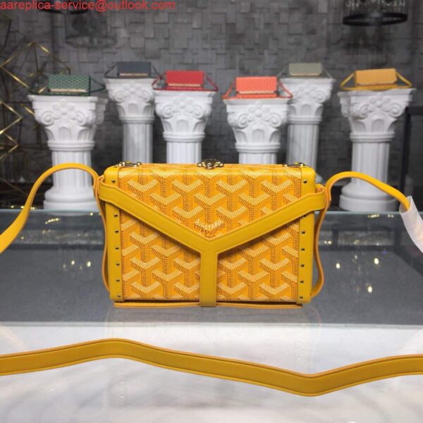 Replica Goyard MINA08PMLTY01CL01P Minaudière Trunk Bag Yellow