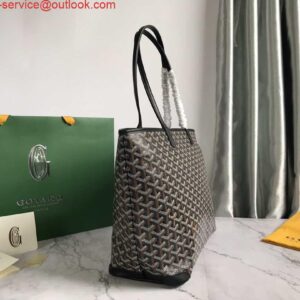 Replica Goyard MMLTY01CL03P Artois MM Bag Black with Brown 2