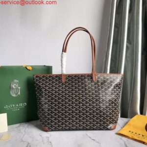 Replica Goyard MMLTY01CL03P Artois MM Bag Brown Black