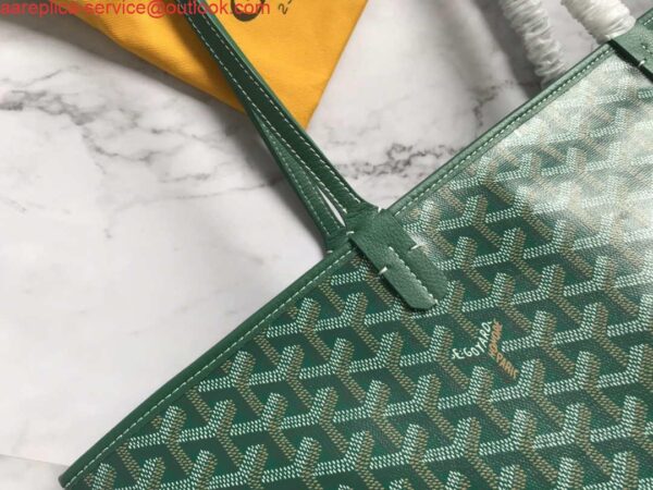 Replica Goyard MMLTY01CL03P Artois MM Bag Green 7