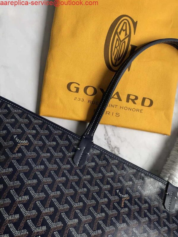 Replica Goyard MMLTY01CL03P Artois MM Bag Navy Blue 6