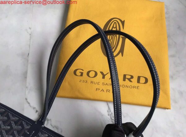 Replica Goyard MMLTY01CL03P Artois MM Bag Navy Blue 7