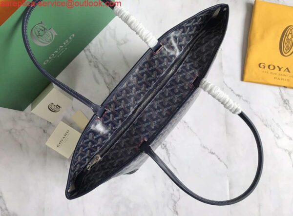 Replica Goyard MMLTY01CL03P Artois MM Bag Navy Blue 8