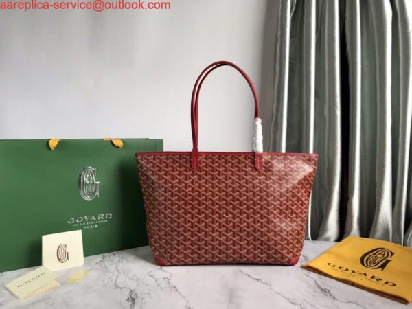 Replica Goyard MMLTY01CL03P Artois MM Bag Red 3