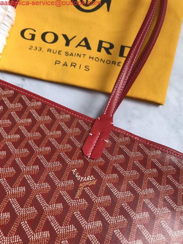 Replica Goyard MMLTY01CL03P Artois MM Bag Red 7