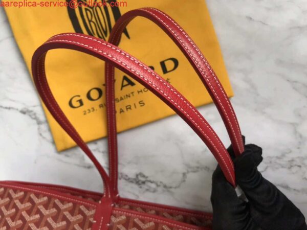 Replica Goyard MMLTY01CL03P Artois MM Bag Red 8