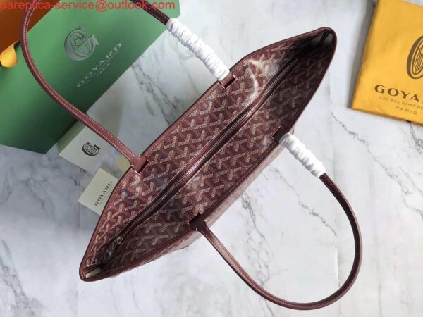 Replica Goyard MMLTY01CL03P Artois MM Bag Wine Red 9