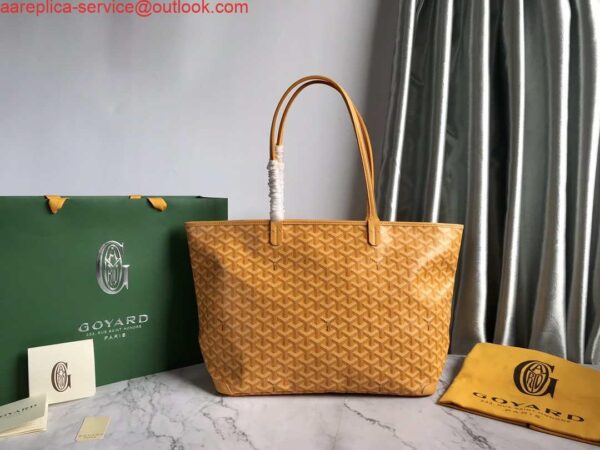 Replica Goyard MMLTY01CL03P Artois MM Bag Yellow 3