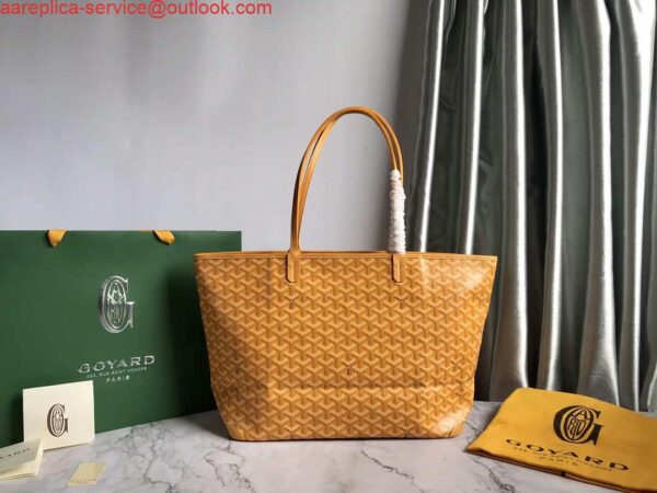 Replica Goyard MMLTY01CL03P Artois MM Bag Yellow 5