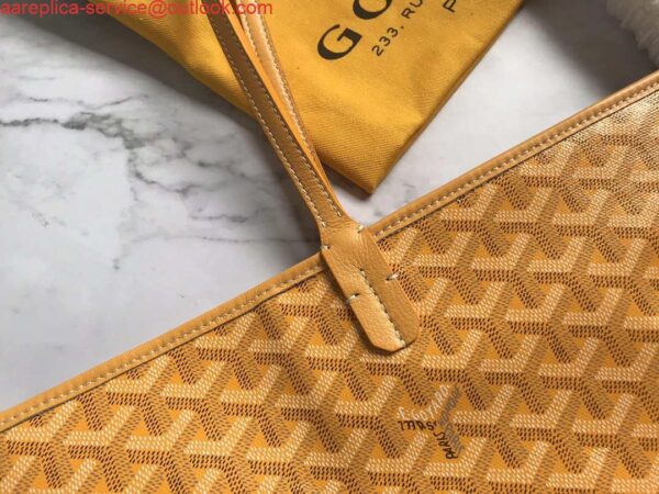 Replica Goyard MMLTY01CL03P Artois MM Bag Yellow 9