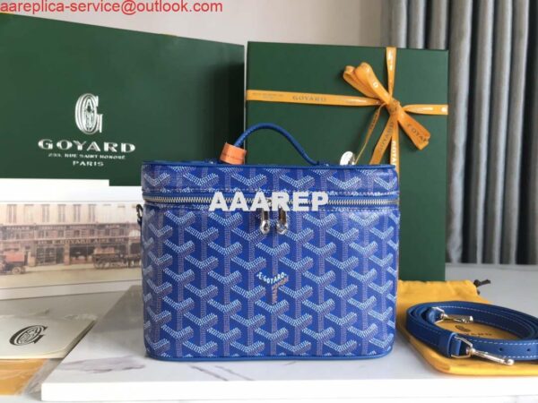 Replica Goyard MUSEVAPMLTY01CL03P Muse Vanity Case PM Bag Blue 3