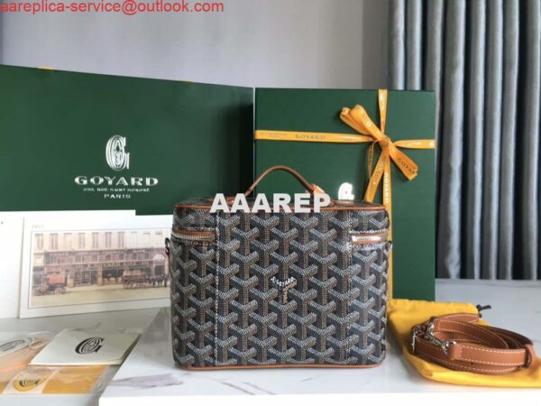 Replica Goyard MUSEVAPMLTY01CL03P Muse Vanity Case PM Bag Brown & Black 5