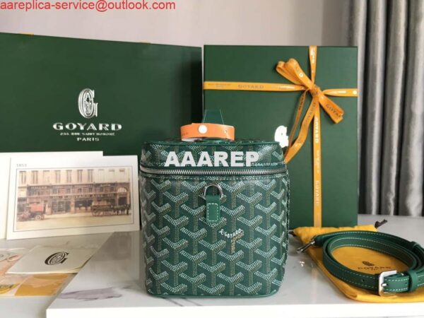 Replica Goyard MUSEVAPMLTY01CL03P Muse Vanity Case PM Bag Green 4